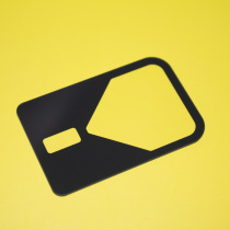 Professional deep processing of small size electronic cover screen printing gray background transparent window display window digital display tempered glass