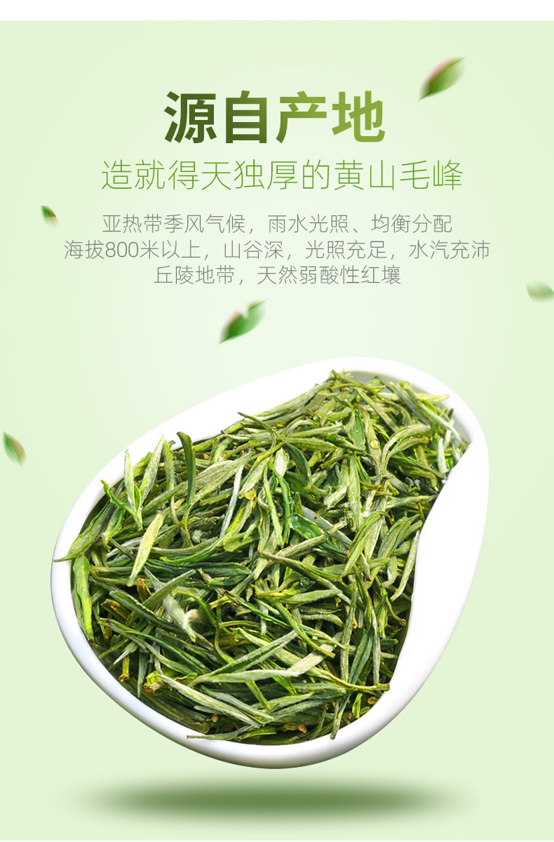 钓鱼台国国宾馆供应商 凤山 20年新茶 黄山毛峰绿茶 50g 图3