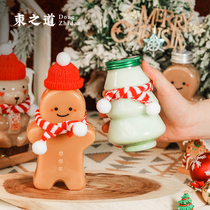 Biscuit packaging jar Christmas snowflake crisp candy nougat cookie transparent handbag baking packaging gift box