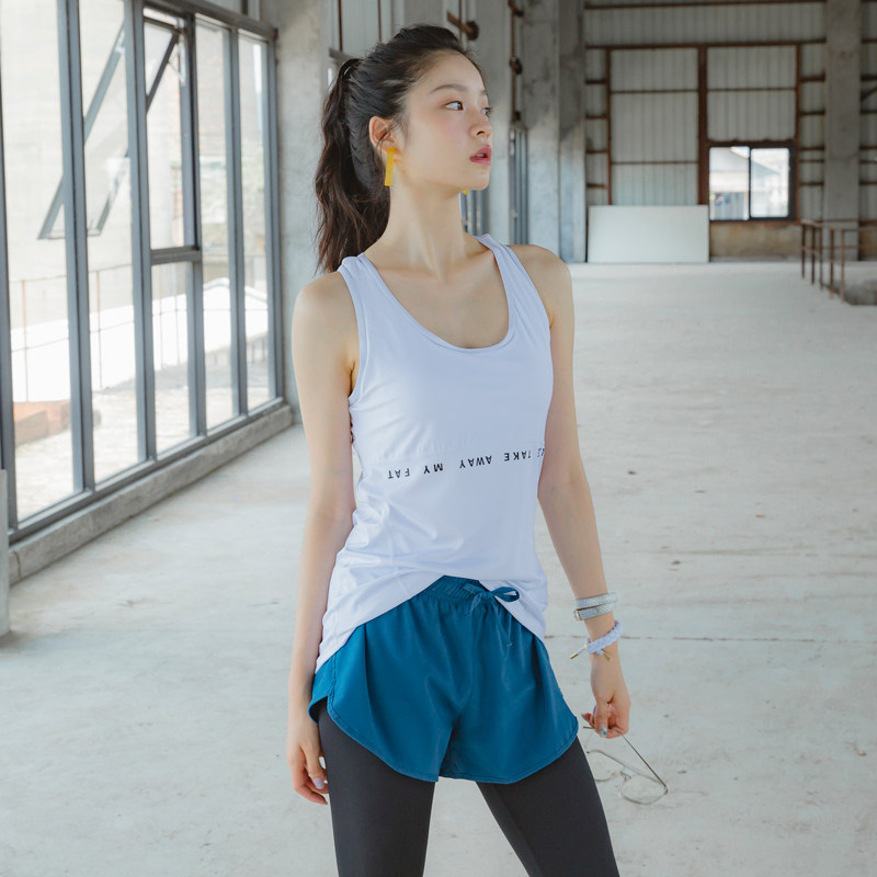 Summer New Slow Dry Sleeveless Vest Sports Top Woman Yoga Wears Vest Fitness Clothes