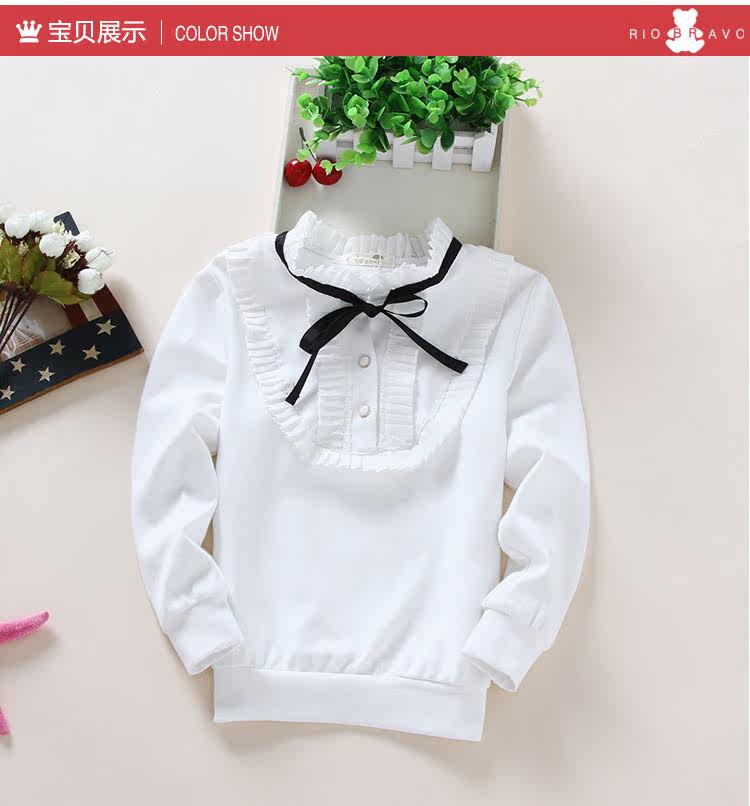 Chemise fille à manche longue - Ref 2085753 Image 9