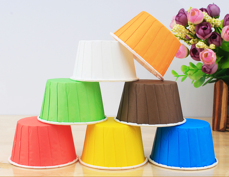 Cốc uốn lớn cốc vàng bánh giấy cốc nhiệt độ cao nướng hộ gia đình cán màng cuộn muffin cốc khuôn - Tự làm khuôn nướng khuôn làm bánh