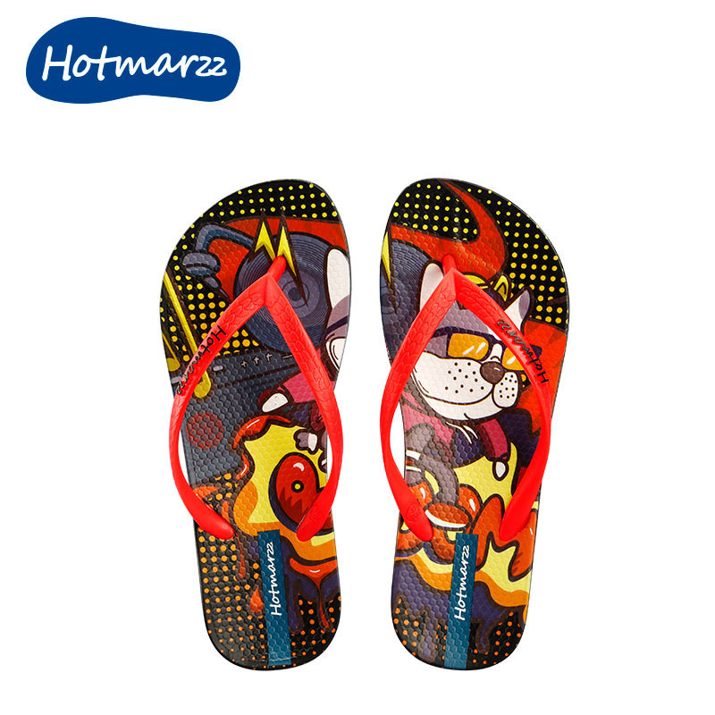 Hotmarzz Heima children's flip-flops non-slip cartoon slippers home slippers flip-flops beach shoes summer