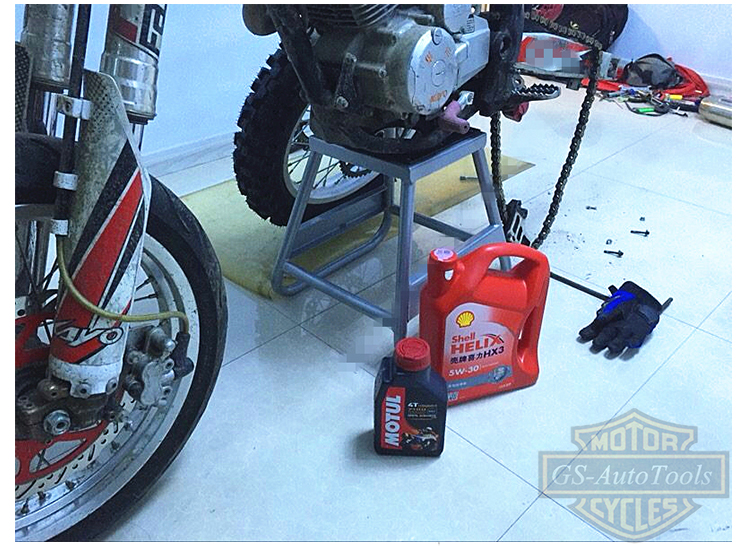 Off-road sửa chữa xe máy phân hiển thị khung đậu xe ô tô phân sắt thay dầu công cụ bảo trì khung đậu xe - Bộ sửa chữa Motrocycle bộ dụng cụ sửa chữa ô to đa năng