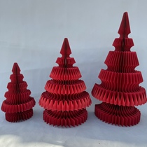 Paper art Christmas tree decoration ornaments festive origami creative desktop living room home 2023 new window ins