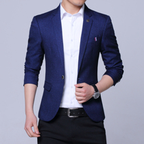 Spring suit mens tops young handsome mens suits British single West jacket Korean version Korean version of the small suit male tide