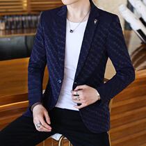 Mens suit 2019 autumn casual suit Mens small suit Korean version of young handsome slim student wear male jacket