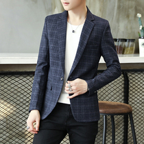 Mens casual suit Mens thin small suit Mens blouse single West youth Korean version slim business large size male jacket