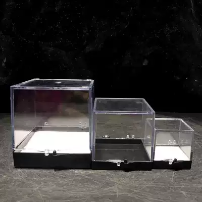 Mineral specimen acrylic display box Foreign imported cat mine box small mineral crystal storage display kitten mine
