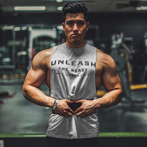 ebay new male low waist APE APE man sports big open fork vest cotton waistcoat fitness vest