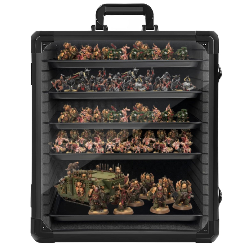 Warhammer Military Box, Aluminum Alloy Transport Box, Warhammer/Miniature Soldier/Board Game Storage Box, Miniature Model Storage Box