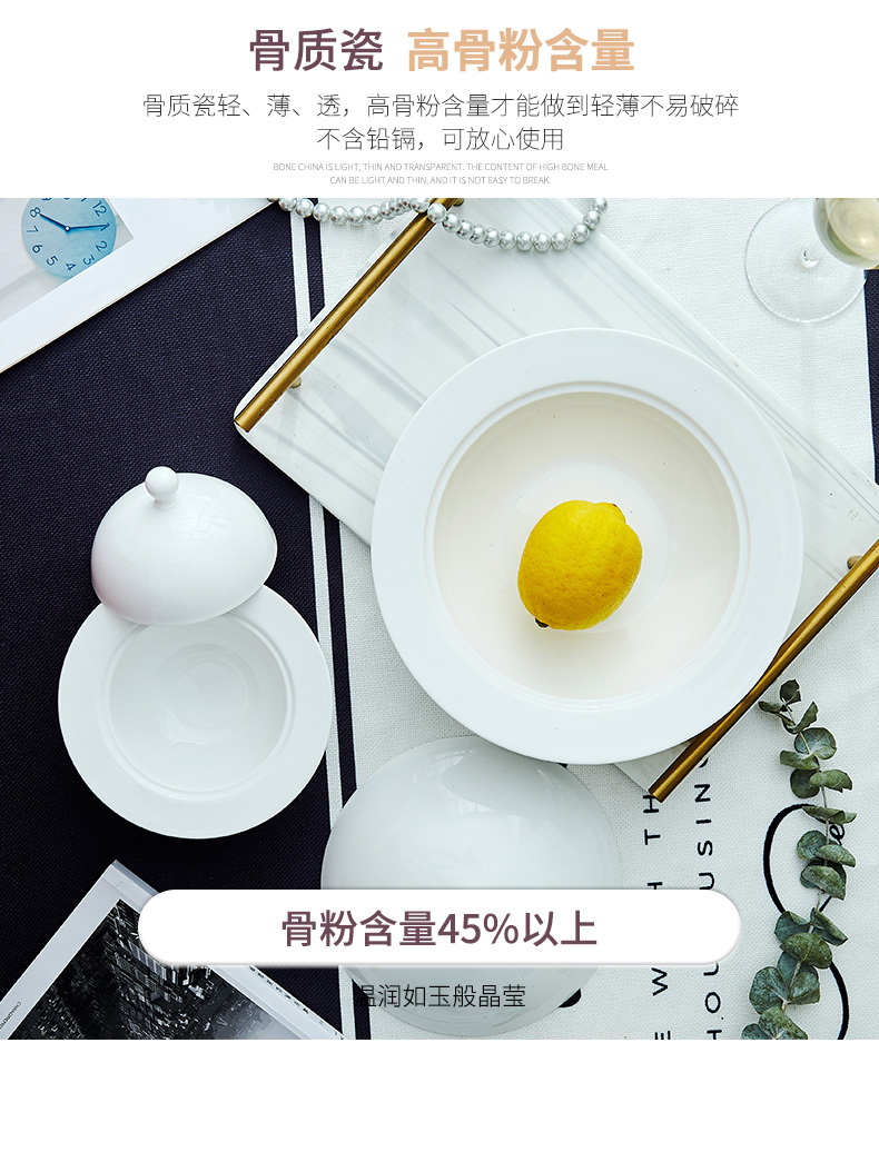 Ipads China net them red dish new home with cover the creative Chinese dishes soup bowl dish of jingdezhen ceramics
