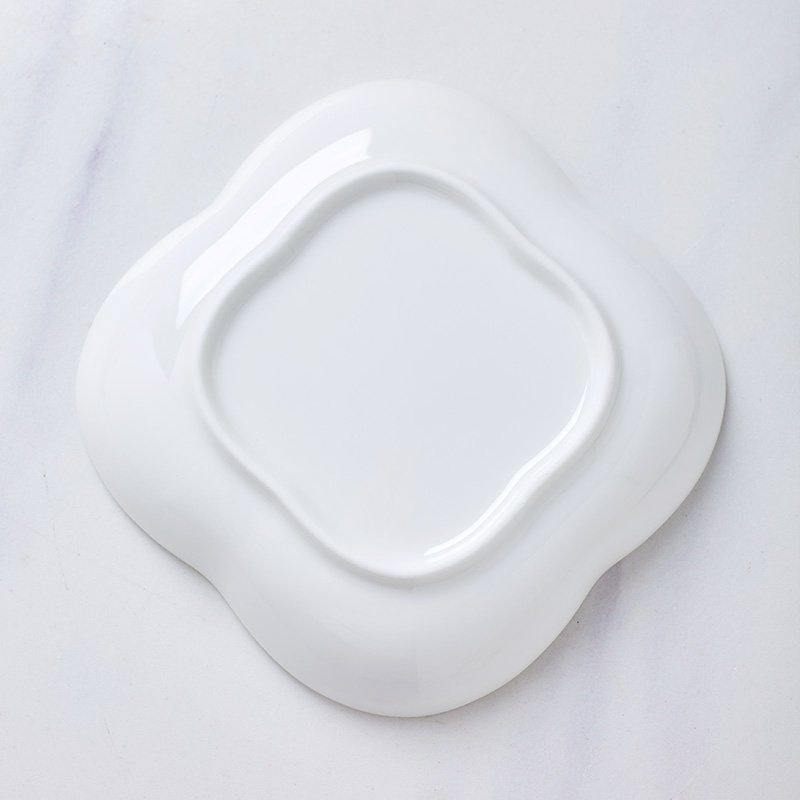 Jingdezhen porcelain tableware ipads plates deep dish dish dish creative white ceramic plate household special dishes
