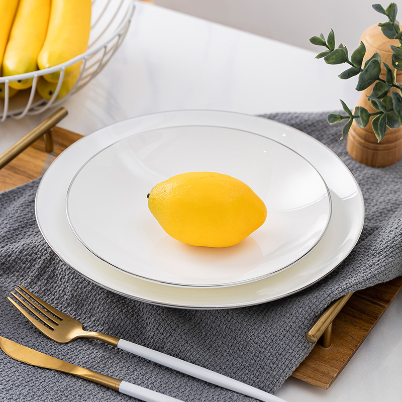 Jingdezhen ceramic creative up phnom penh dish deep burn food dish home deep orifice plate plate ipads porcelain tableware
