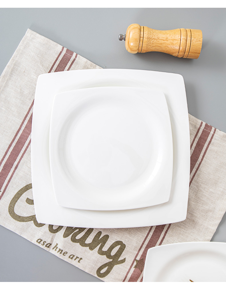 Jingdezhen ipads China and western food and tableware Japanese - style square plate cake plate are rectangular plates plate ceramic 0