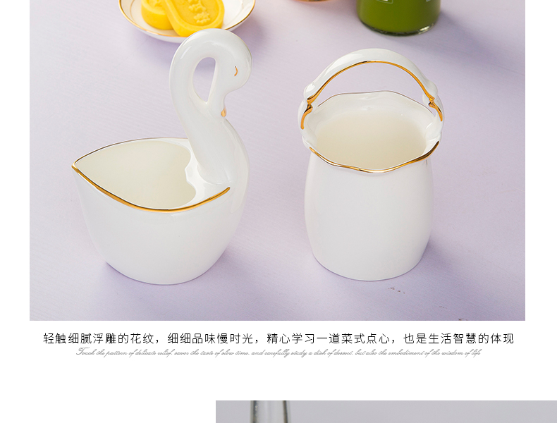 Jingdezhen kitchen shelf ipads China up phnom penh chopsticks chopsticks box ceramics cutlery receive basket swan