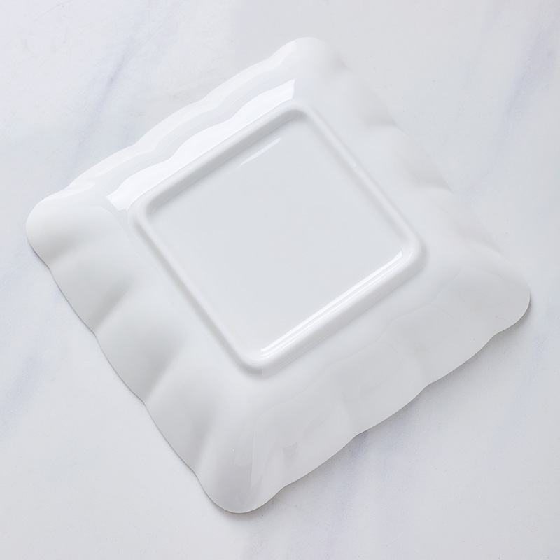 Jingdezhen white ipads China household Nordic contracted ceramic salad plate tableware web celebrity ins 0 wind plate