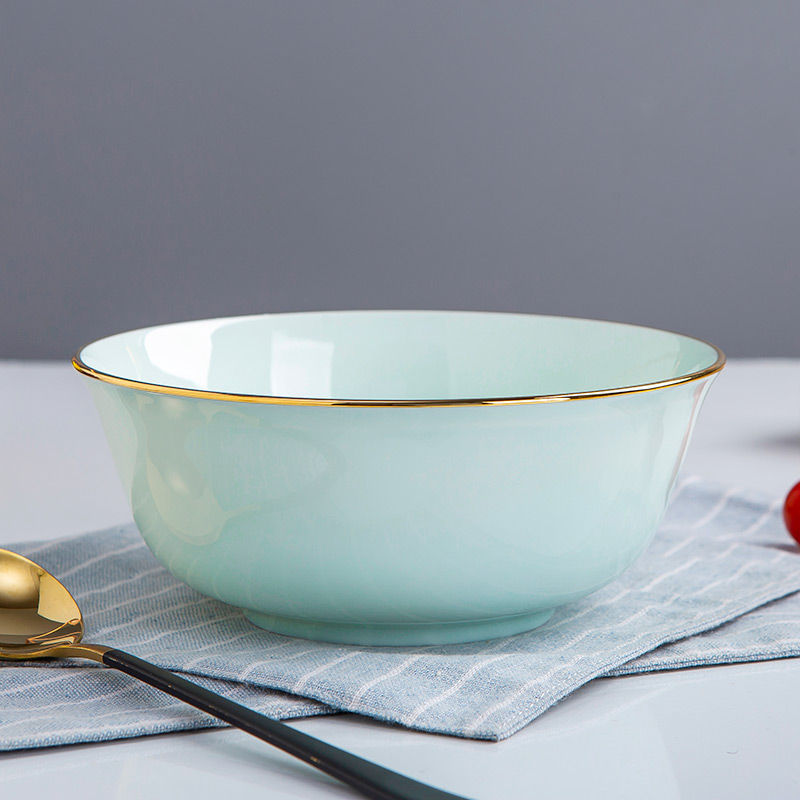 Jingdezhen celadon rainbow such as bowl bowl manual creative the see colour of household ceramic bowl 6 inches soup bowl Jingdezhen ipads China