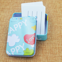 Kenlish Childrens English card Learning card Portable card Carrying card Special storage box Packaging box