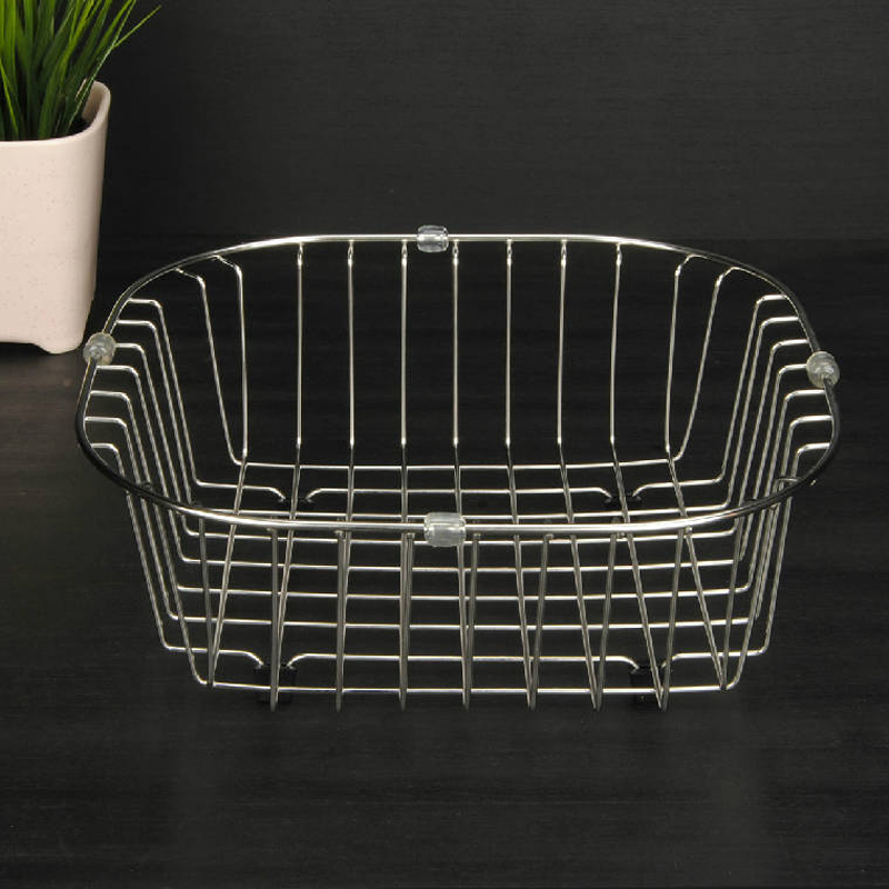 Stainless steel drain basket sink filter rack thickened wash basin accessories kitchen shelf sink retractable blue