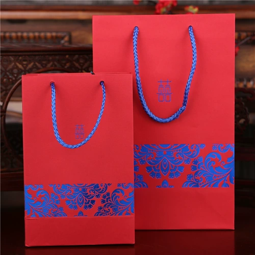 Smoke Rain Ji xixia праздновать сахарную сумку свадебные изделия китайские творческие подарочные пакеты бумага обратно подарочная коробка сахарная коробка сахарная коробка