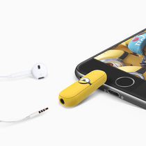 Click to listen to the key DJ small yellow genuine Bluetooth audio receiver wired to wireless headset adaptation converter