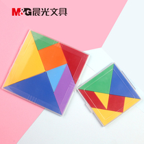 Morning Light Tangram puzzle puzzle teaching aids primary school students with geometric graphics cognitive board puzzle puzzle APK99904