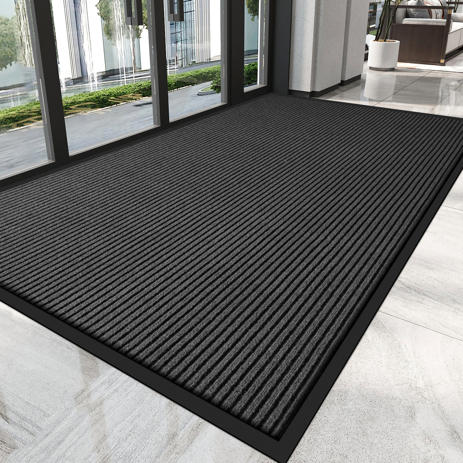 Коврик Da Tai Carpet серый, 10мм, 40x60см