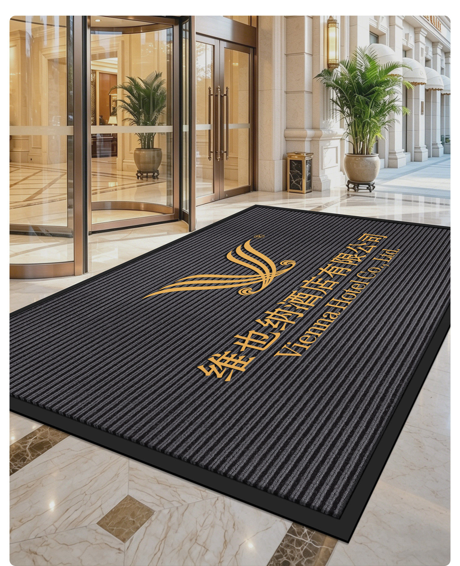 Коврик Da Tai Carpet серый, 10мм, 40x60см