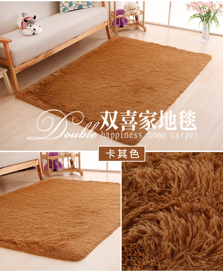 Phòng khách nhà thảm lụa phòng ngủ cạnh giường sofa hình chữ nhật có thể được tùy chỉnh phòng đầy đủ thảm thảm nỉ