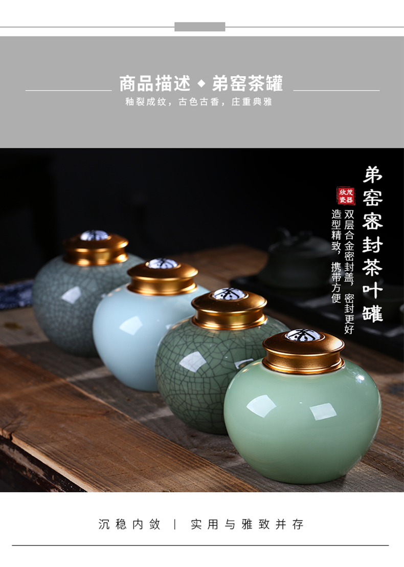 Many jingdezhen ceramic tea as cans sealed jar of honey pot elder brother up on snacks storage tank tea accessories