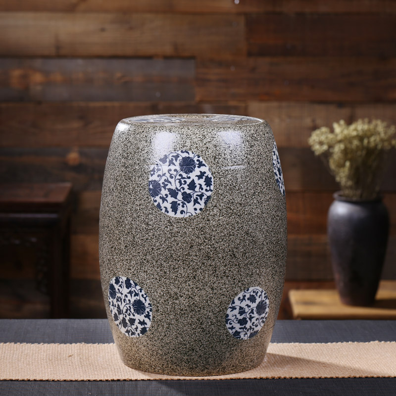 Jingdezhen ceramic barrel ricer box moisture storage cylinder archaize creative who with cover tea cake cylinder 30 jins of 50 pounds