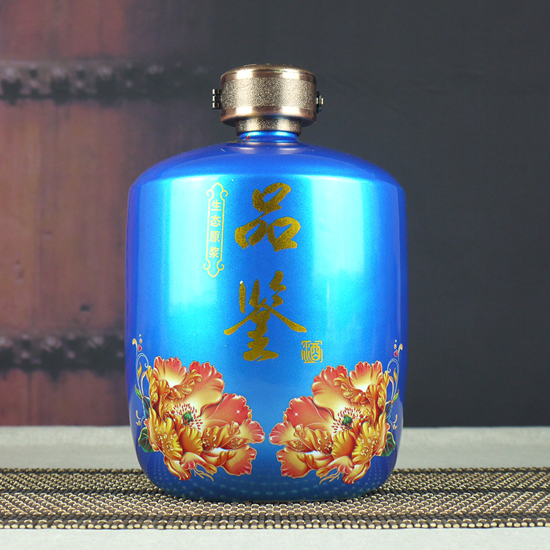 Jingdezhen ceramic bottle pack 5 jins of tasting wine jar empty bottle sealed bottles of wine wine bottle wine to lock