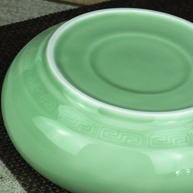 Jingdezhen ceramic large writing brush washer ashtray tea wash to crack glaze ceramic refers to basin filling melon bowls little gold fish