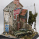 Three-Story Masonry Building Assembly Model Sand Table Scene Material Platform Scene Display Base 1:35