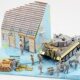 Scene Model Kit DIY Handmade Materials Scene Building European-Style Bungalow House Sand Table 1:35