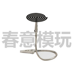 Product Promotion Double-Headed Metal Label Holder, Dessert Shop Pop Advertisement Clip, Silver Note Clip, Bendable Price Tag Clip