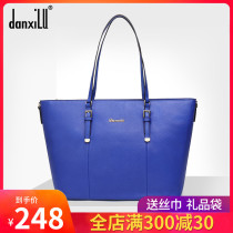 Danxi Road 2020 new tote bag head layer cowhide European and American fashion temperament portable shoulder leather womens bag large bag