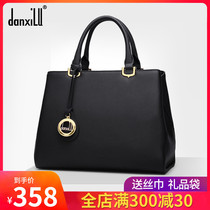 Danxilu brand leather red womens bag 2020 new fashion quality hand bag mother portable mother-in-law wedding bag