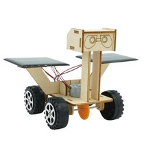 Solar Lunar Rover Bike Diy Elementary School Kids Science Experimental Toys Tech Small Production Document de bricolage artisanal