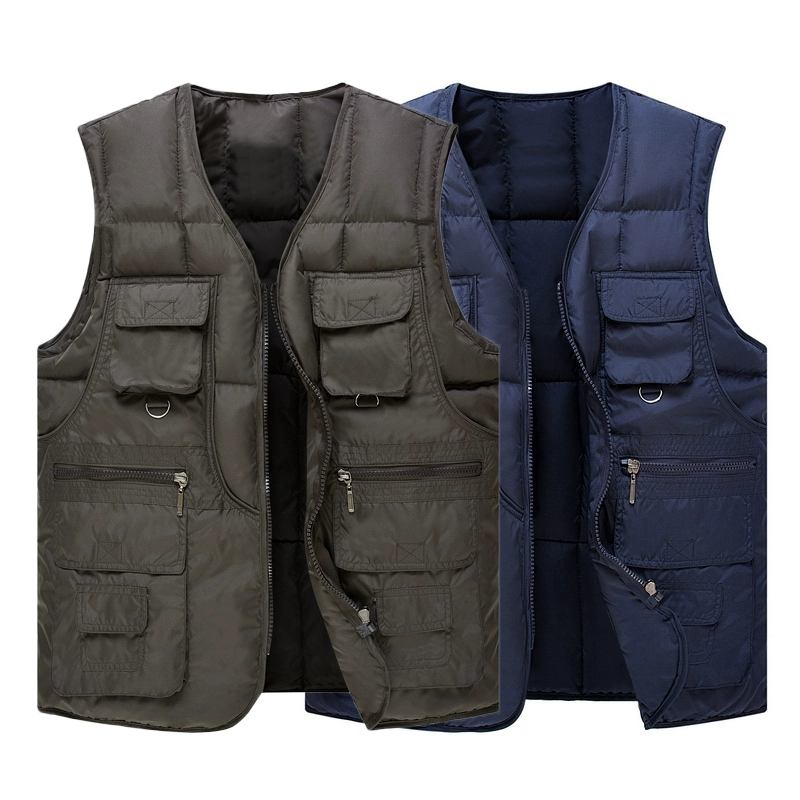 Mua cho bố mặc vest cotton 35 đến 40 tuổi nam mặc ns áo ngoài dày ấm áp 45 áo khoác mùa thu đông - Lót