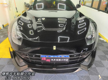 Chengdu Auto Cling Film Body Painted Face Transparent Protective Film Ferrari Complete Vehicle TPU Invisible Car Clothes Case.