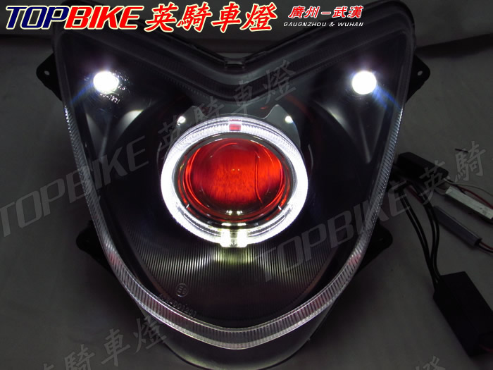 Yamaha nhanh đại bàng sửa đổi đèn pha lắp ráp nhanh đại bàng xe ánh sáng nhanh đại bàng nhanh chóng đại bàng ống kính thiên thần đèn pha mắt 5 - Đèn xe máy đèn trợ sáng exciter 150