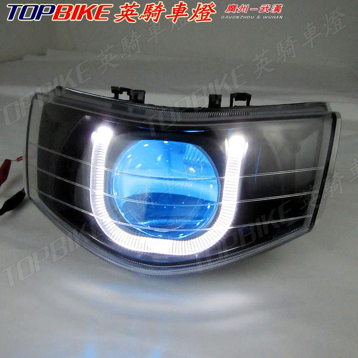 Đèn chiếu sáng quốc gia 3 inch Fuxi sửa đổi phụ kiện Sanf lửa Phụ kiện lắp ráp đèn pha Fuxi Đèn mắt thiên thần Lưới thông minh - Đèn xe máy đèn phanh xe máy