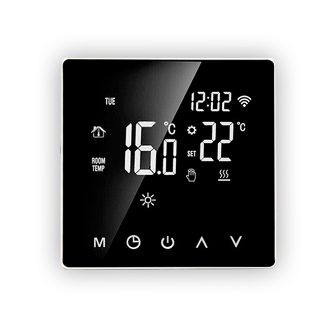 Tuya wifi smart thermostat water floor heating electric floor heating LCD panel mirror switch Tmall Elf voice