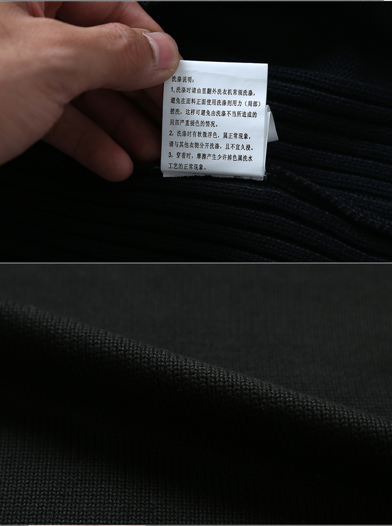 Jeep Shield Sweater nam Cổ tròn giản dị Kích thước lớn Áo len màu sắc mùa thu / đông áo giữ nhiệt nam