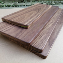 Black walnut log partition Nordic wind shelf shelf wardrobe wall board bookshelf laminate customization