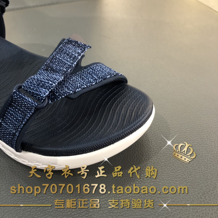 Gửi nó vào cùng ngày! Skechers Skechers giày nữ 15315 thể thao giản dị của phụ nữ dép Velcro giày bãi biển dép quai hậu nữ đẹp