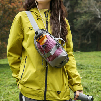 Epsin sports crossbody bag men's and women's outdoor chest bag lightweight trendy lightweight multifunctional water bottle bag mobile phone bag