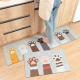 Мультяшный нескользящий ковер из ПВХ для домашнего использования, стираемый коврик